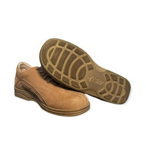 Aetrex Apex 8.5W Womens Aryia Suede lace up oxford beige comfort diabetic shoes